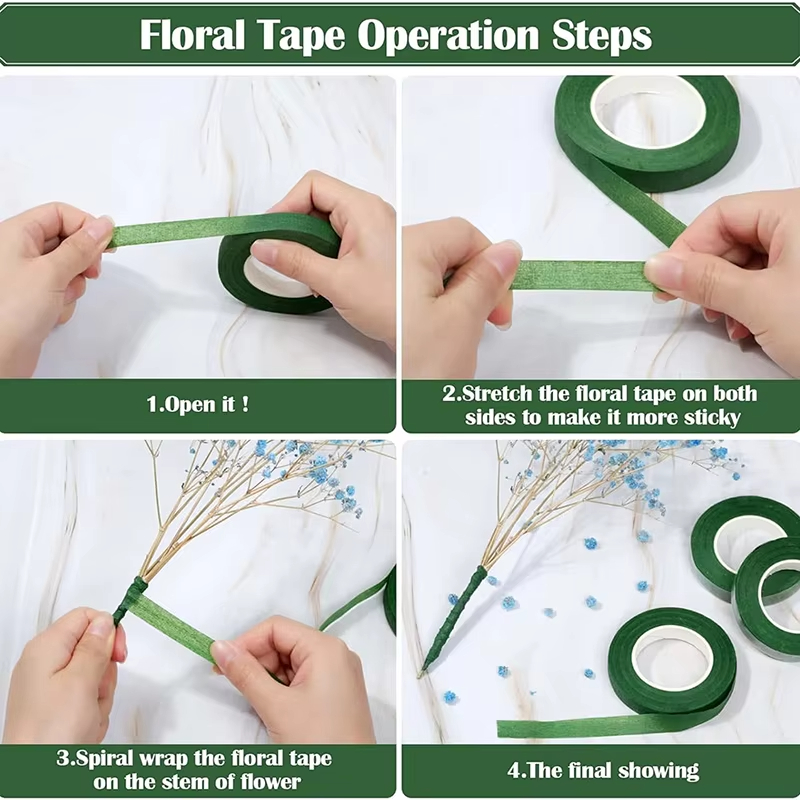 20 ярдов зеленой ленты для бук – обзор и цена Supply For Florist