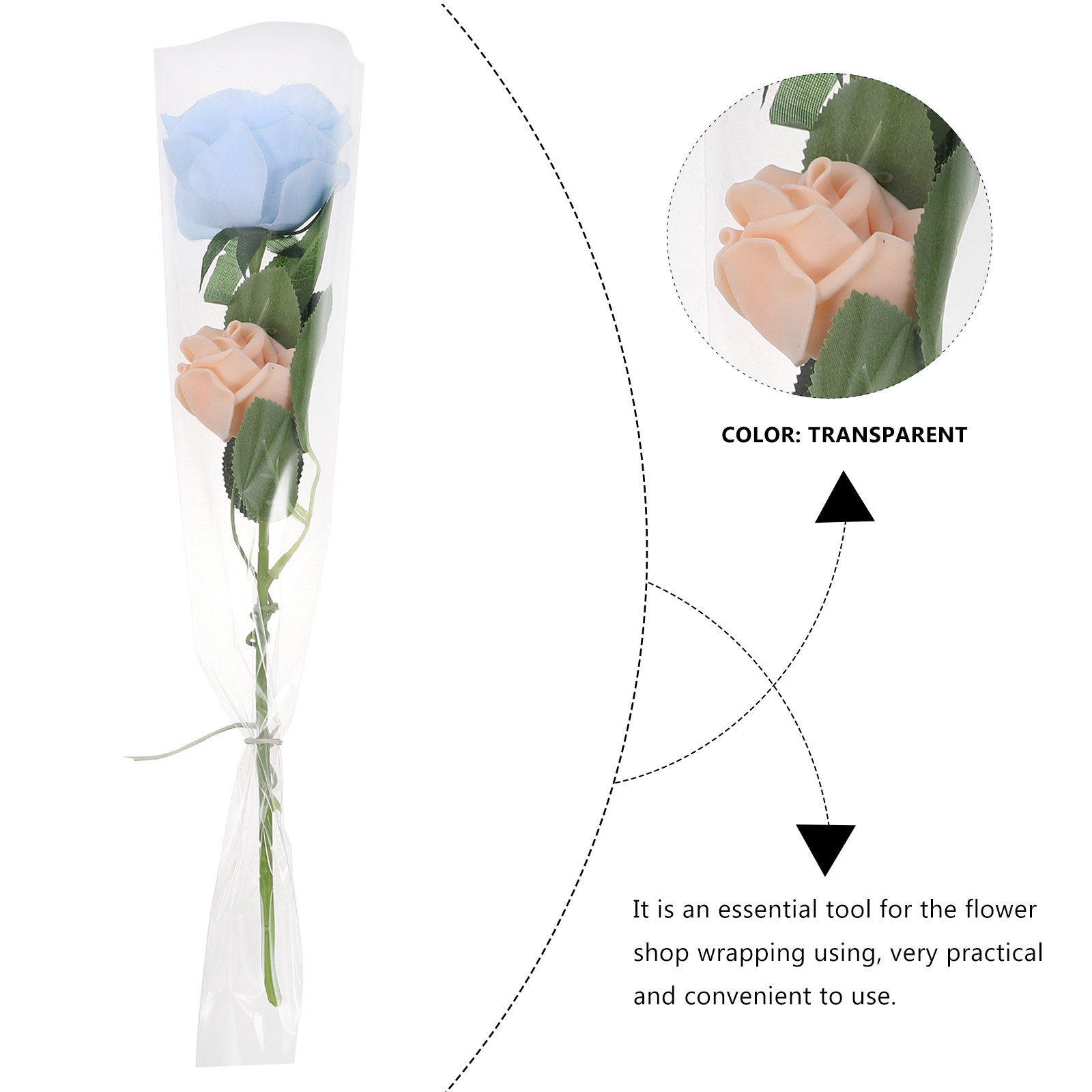 50 шт. прочных целлофановых па – обзор и цена Supply For Florist